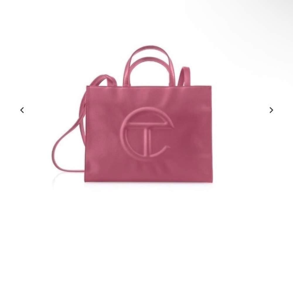 Telfar Pink Tote Bag with Minimalist Design